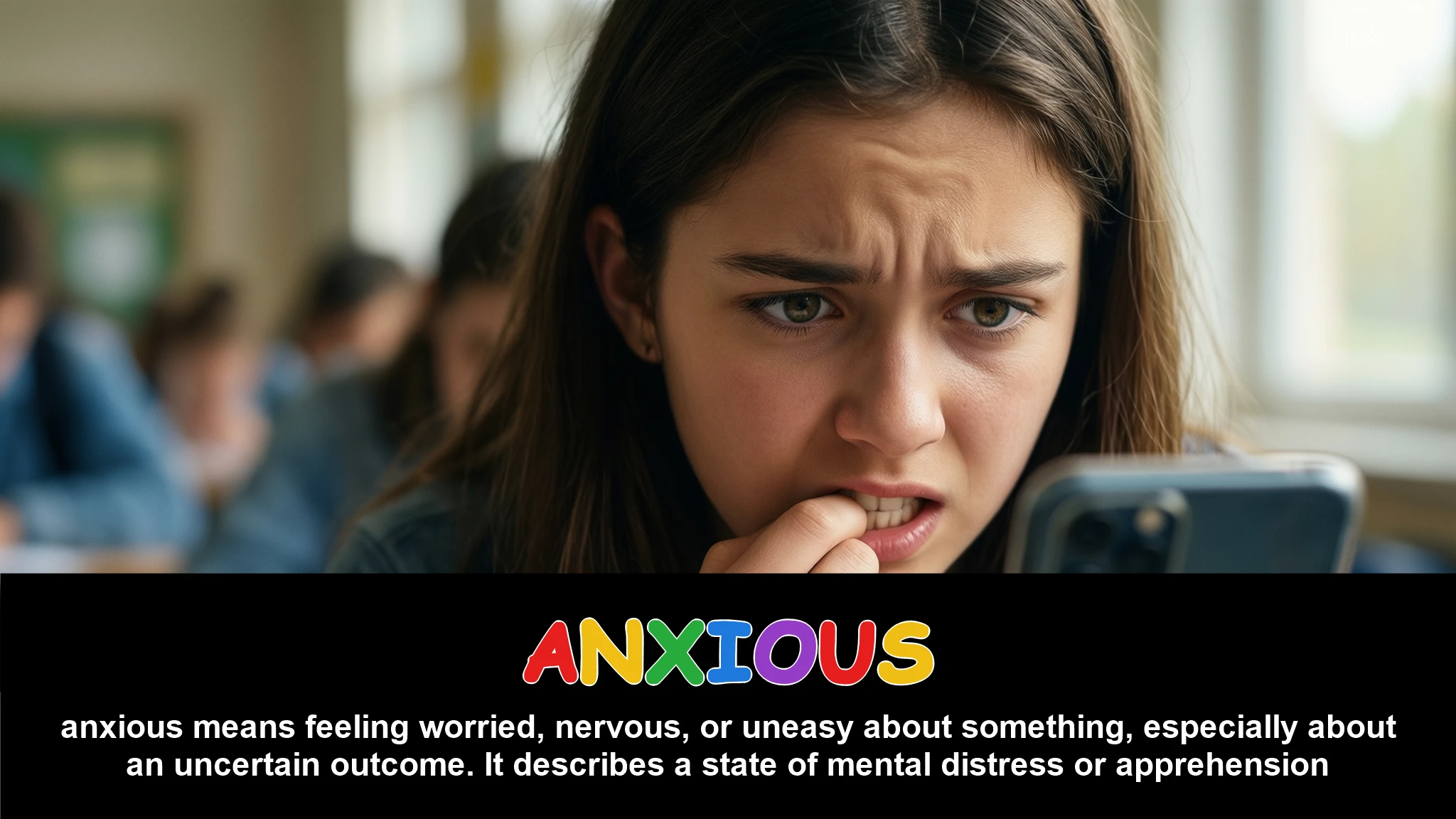 English Illustration for anxious